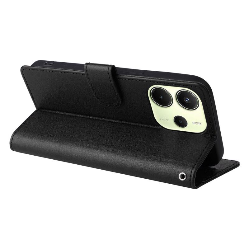 Δερματινη Θηκη Xiaomi Redmi Note 14 4g Τεχνητό Δέρμα Σιλικόνης