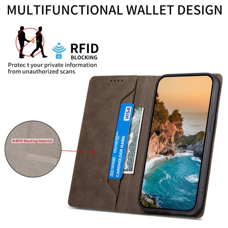 Δερματινη Θηκη Xiaomi Redmi Note 14 4g Vintage Rfid Blocking