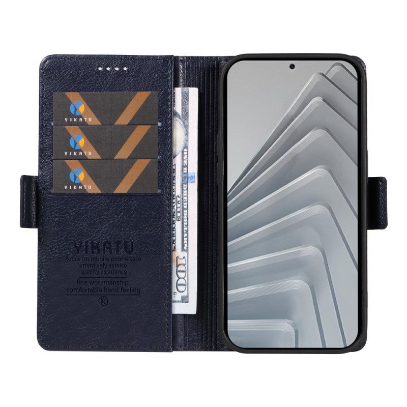 Δερματινη Θηκη Xiaomi Redmi Note 14 4g Υφή Λίτσι Ykatu