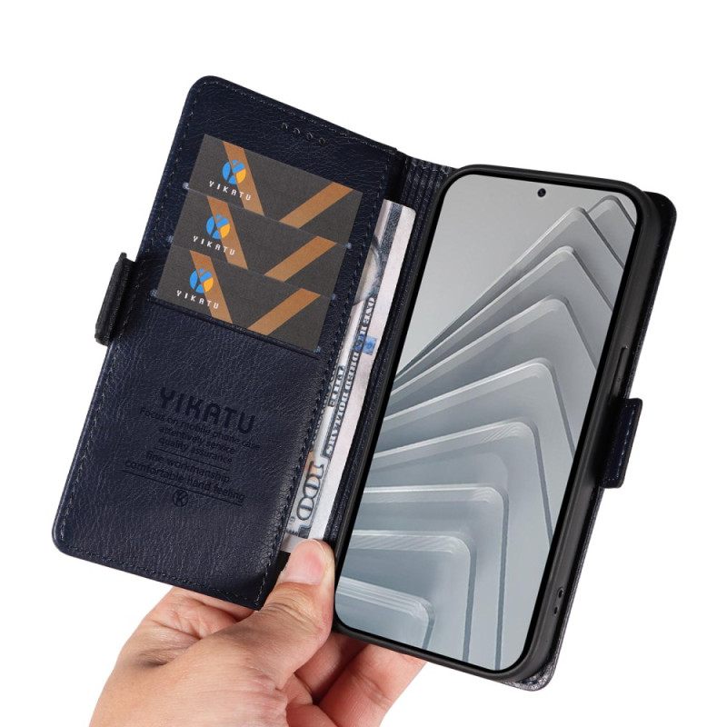 Δερματινη Θηκη Xiaomi Redmi Note 14 4g Υφή Λίτσι Ykatu