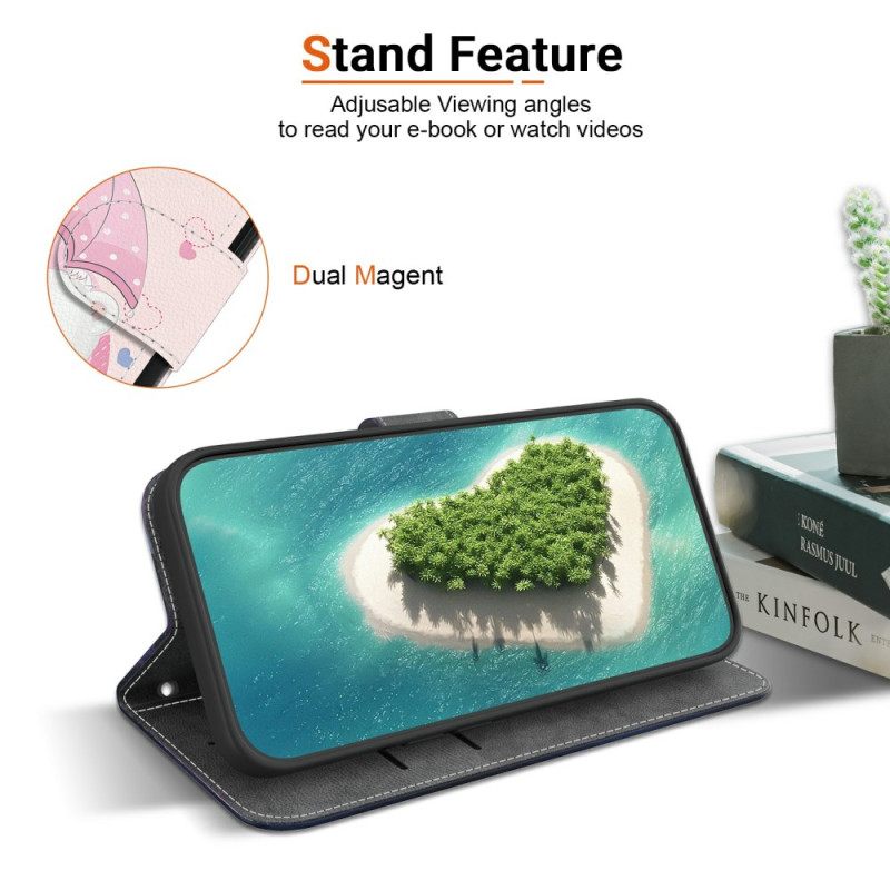 Δερματινη Θηκη Xiaomi Redmi Note 14 4g Ζευγάρι Αρκούδων Σιλικόνης