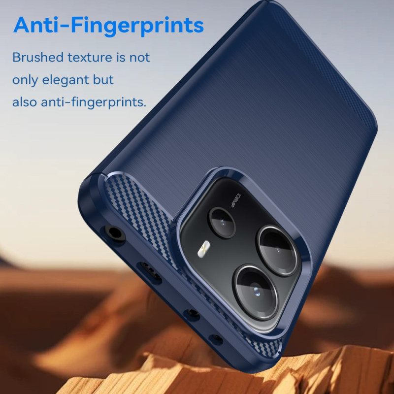 Κάλυμμα Xiaomi Redmi Note 14 4g Βουρτσισμένο Ανθρακονήματα Σιλικόνης