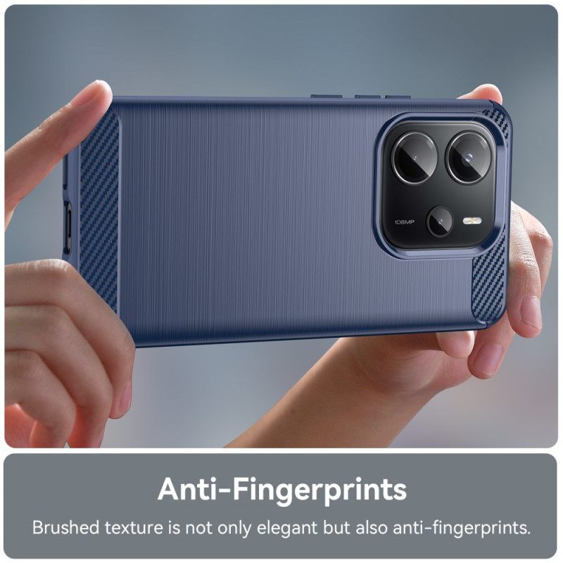 Κάλυμμα Xiaomi Redmi Note 14 4g Βουρτσισμένο Ανθρακονήματα Σιλικόνης