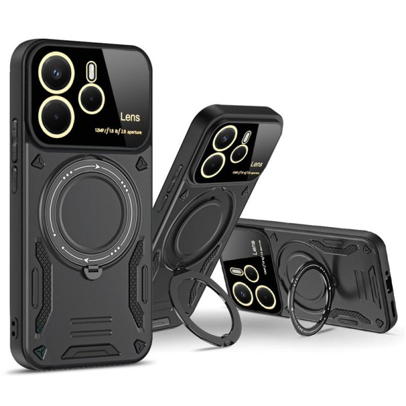 Κάλυμμα Xiaomi Redmi Note 14 4g Μαγνητική Περιστρεφόμενη Βάση Σιλικόνης