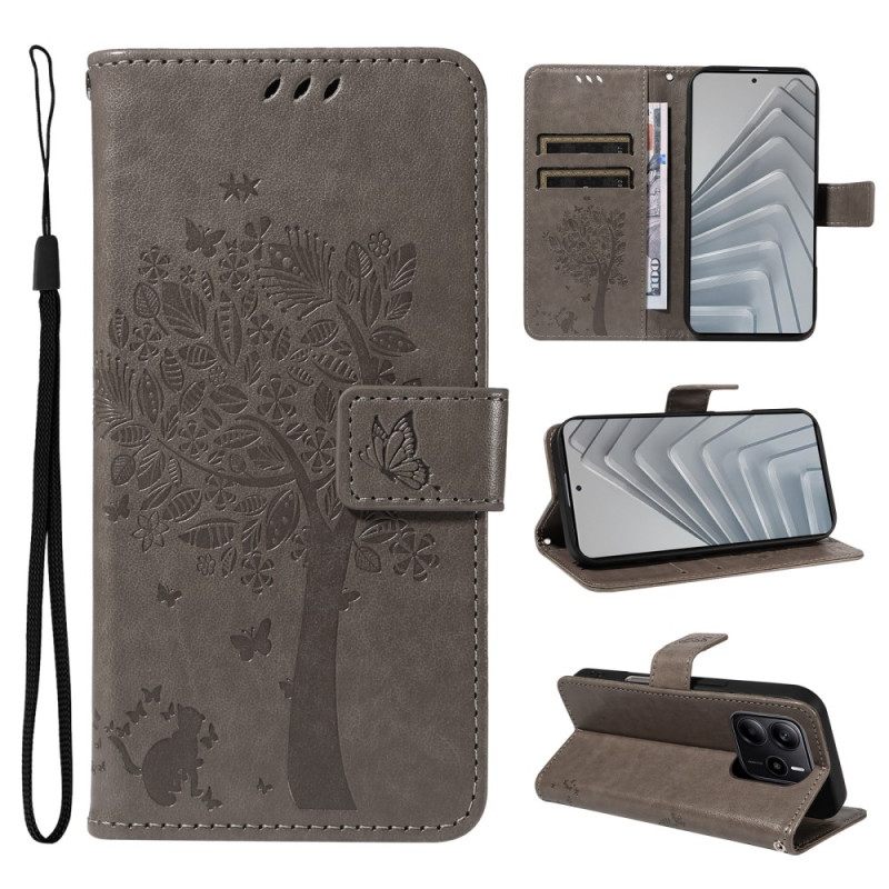 Θηκη Κινητου Xiaomi Redmi Note 14 4g Δέντρο Και Γάτα