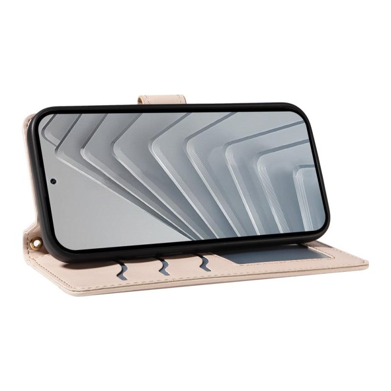 Θηκη Κινητου Xiaomi Redmi Note 14 4g Καπιτονέ Με Λουράκι Και Λουράκι Ώμου