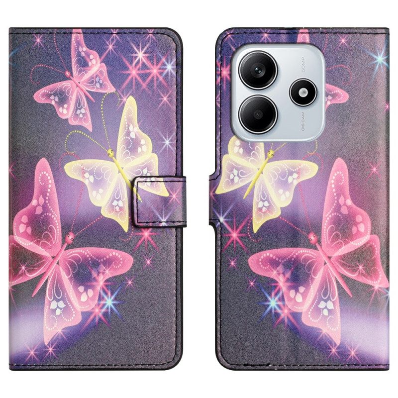 Θηκη Κινητου Xiaomi Redmi Note 14 4g Θήκες Κινητών Λαμπερές Πεταλούδες