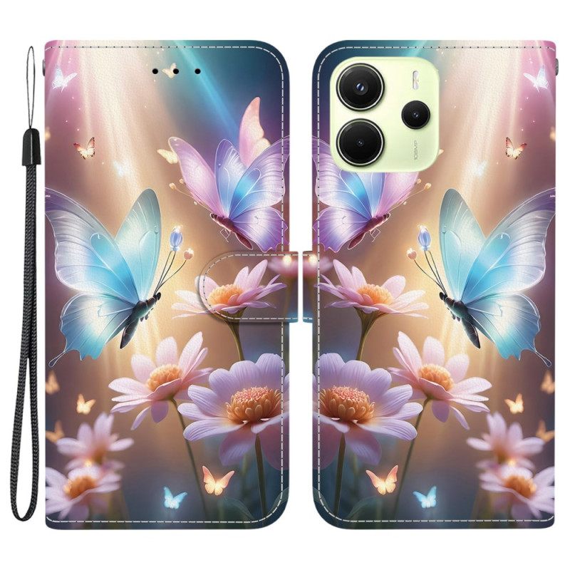 Θηκη Κινητου Xiaomi Redmi Note 14 4g Θήκες Κινητών Πεταλούδες Στο Φως