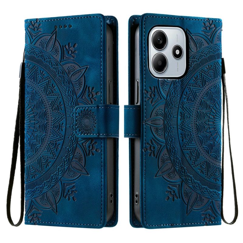 Θηκη Κινητου Xiaomi Redmi Note 14 4g Θήκες Κινητών Σουέτ Εφέ Με Λουράκι