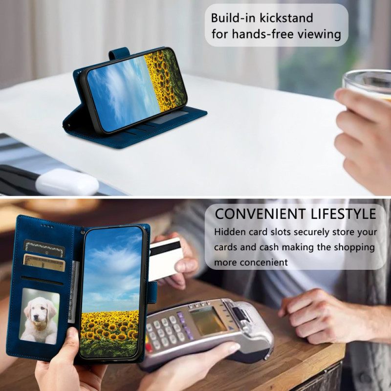 Θηκη Κινητου Xiaomi Redmi Note 14 4g Θήκες Κινητών Σουέτ Εφέ Με Λουράκι