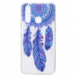 Θήκη Huawei P40 Lite E / Huawei Y7p Διαφανή Dreamcatcher Blue Feathers