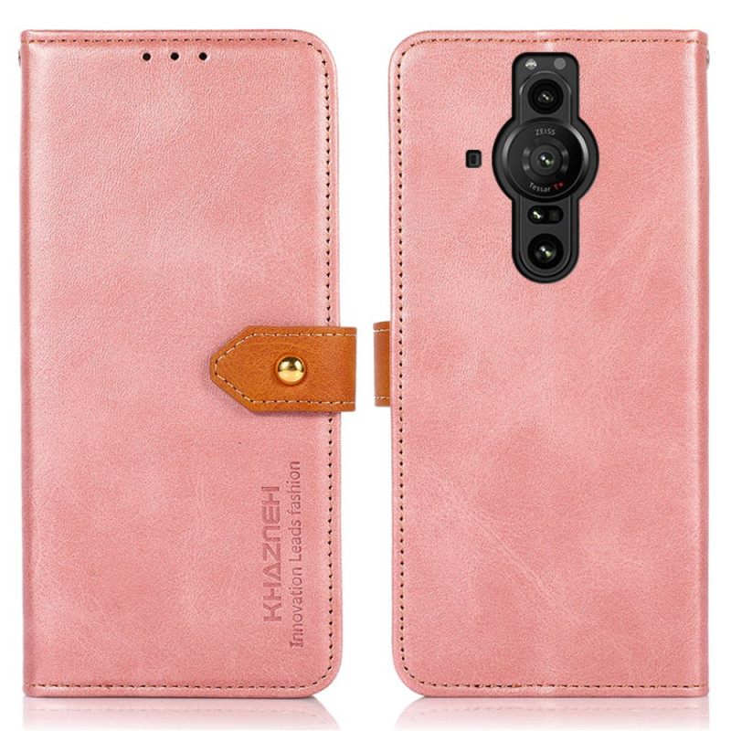 δερματινη θηκη Sony Xperia Pro-I Με Khazneh Strap