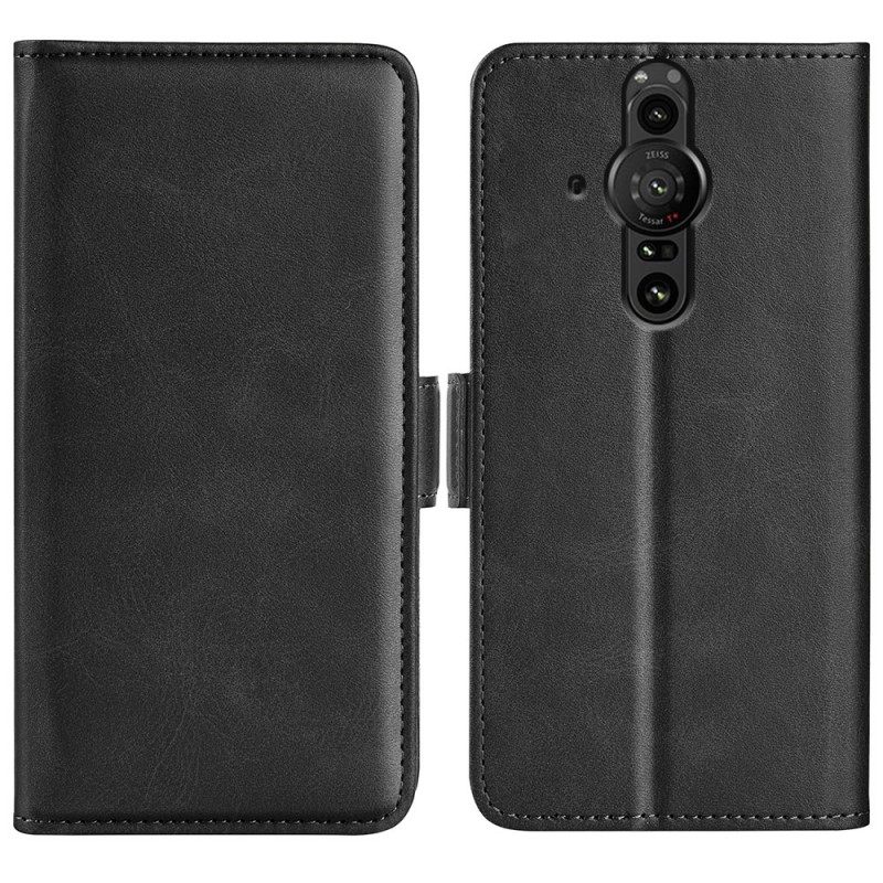 Κάλυμμα Sony Xperia Pro-I Θήκη Flip Κλασικό Διπλό Πτερύγιο