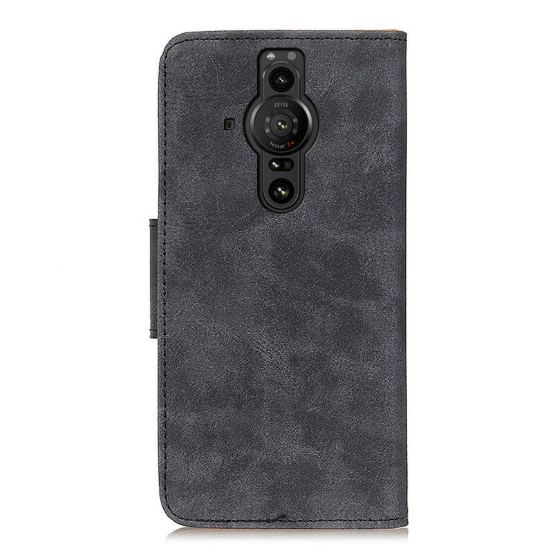 Κάλυμμα Sony Xperia Pro-I Vintage Split Leather