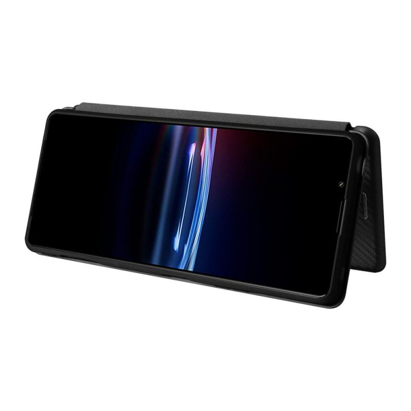 θηκη κινητου Sony Xperia Pro-I Θήκη Flip Ίνα Άνθρακα