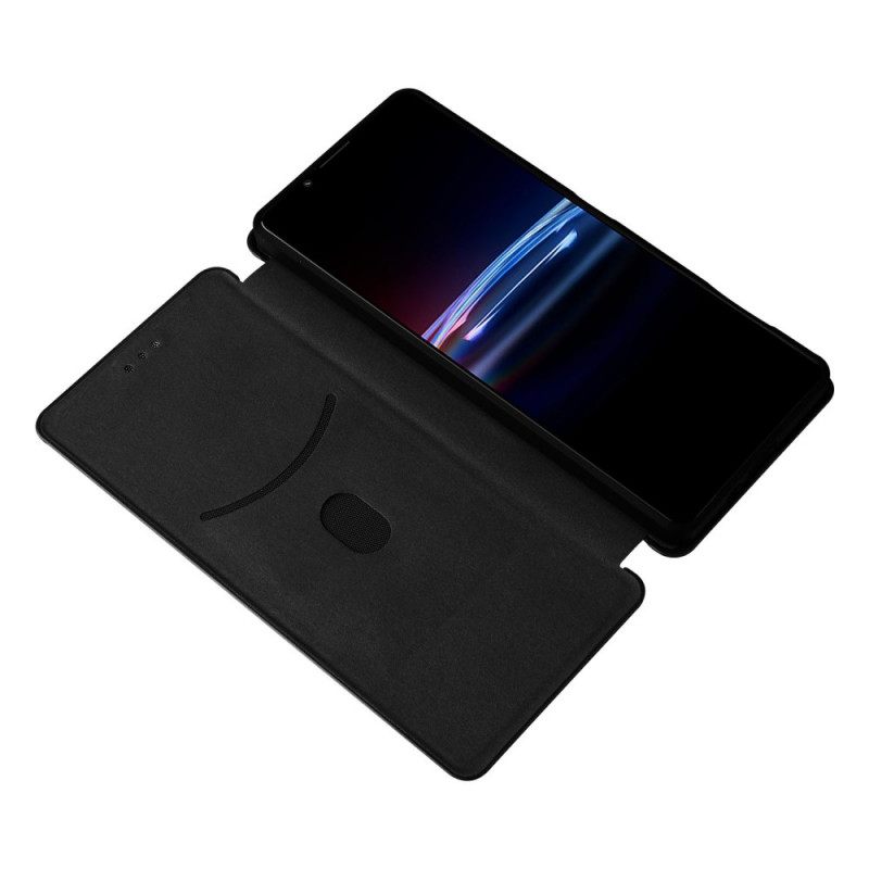 θηκη κινητου Sony Xperia Pro-I Θήκη Flip Ίνα Άνθρακα