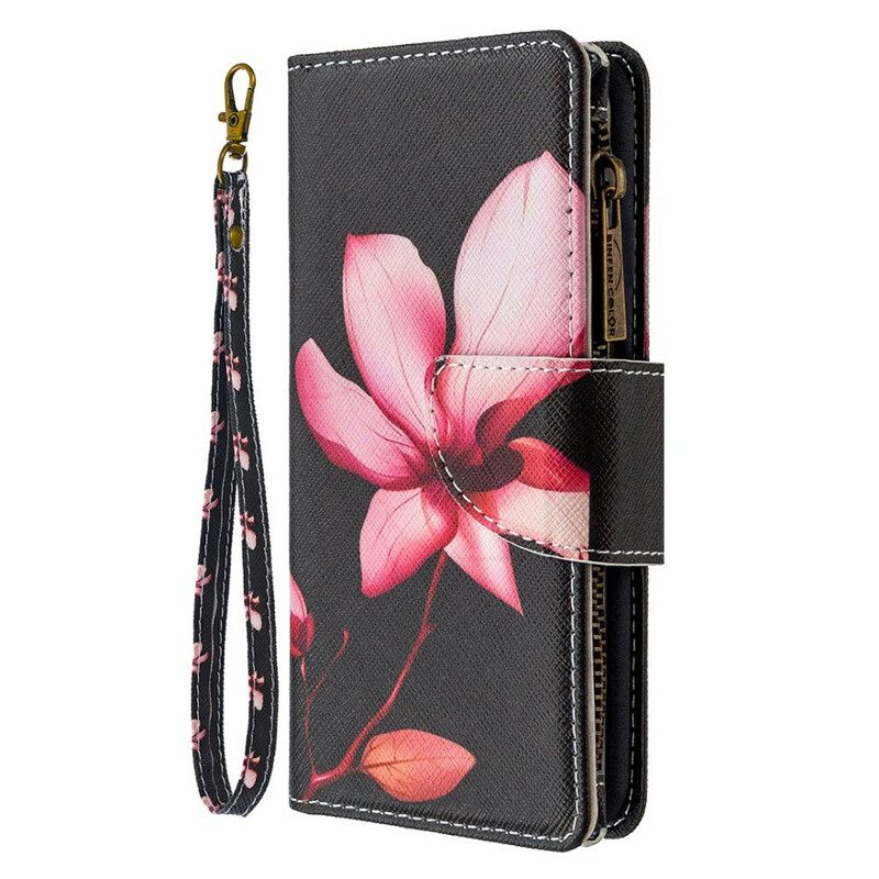 Κάλυμμα Xiaomi Redmi 9 Τσέπη Με Φερμουάρ Λουλουδιών