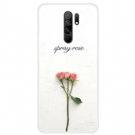 θηκη κινητου Xiaomi Redmi 9 Ψεκάστε Τριαντάφυλλα