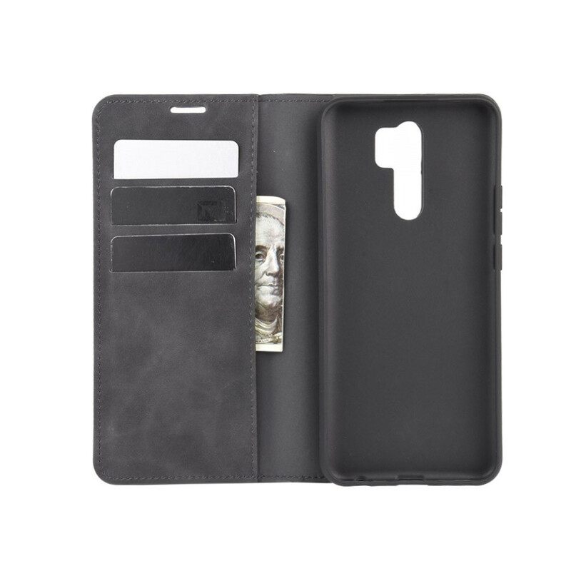 θηκη κινητου Xiaomi Redmi 9 Θήκη Flip Εφέ Μαλακού Δέρματος