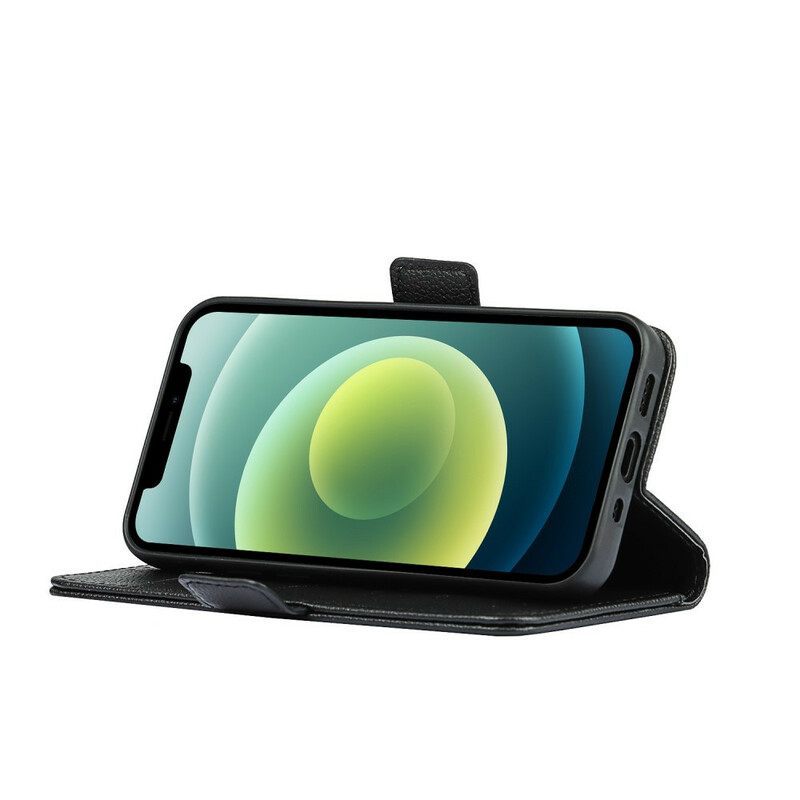 δερματινη θηκη iPhone 12 Mini με κορδονι Strappy Heart