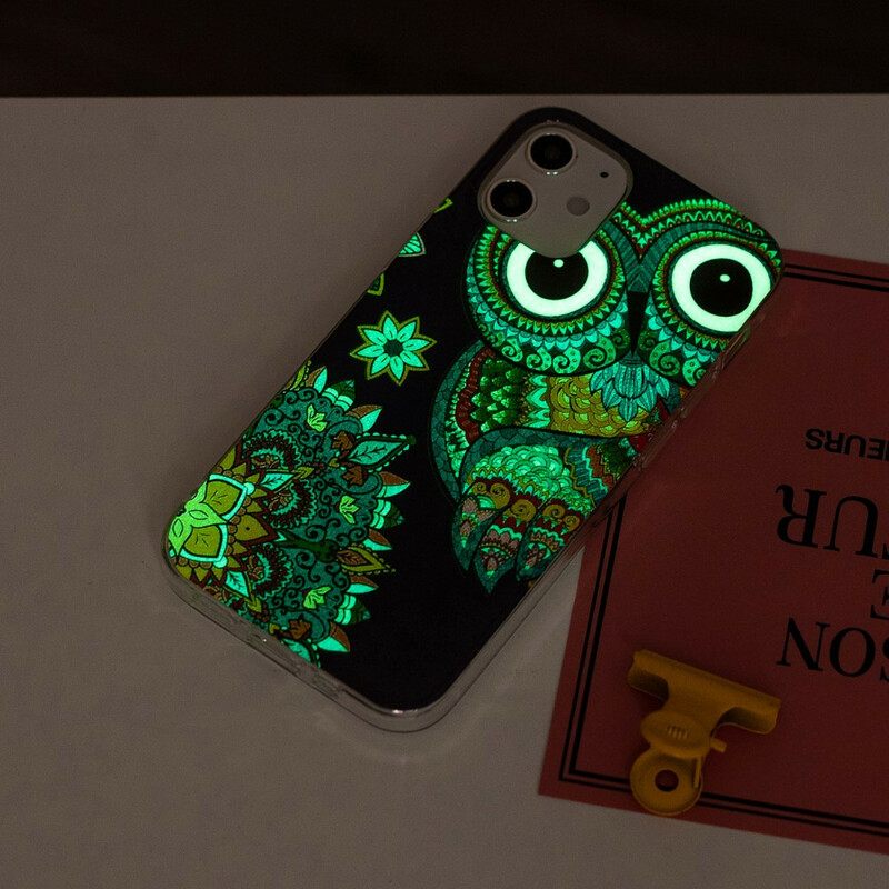 Θήκη iPhone 12 Mini Fluorescent Owl Mandala