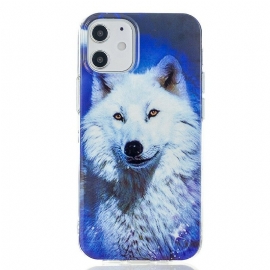 Θήκη iPhone 12 Mini Σειρά Fluorescent Wolf