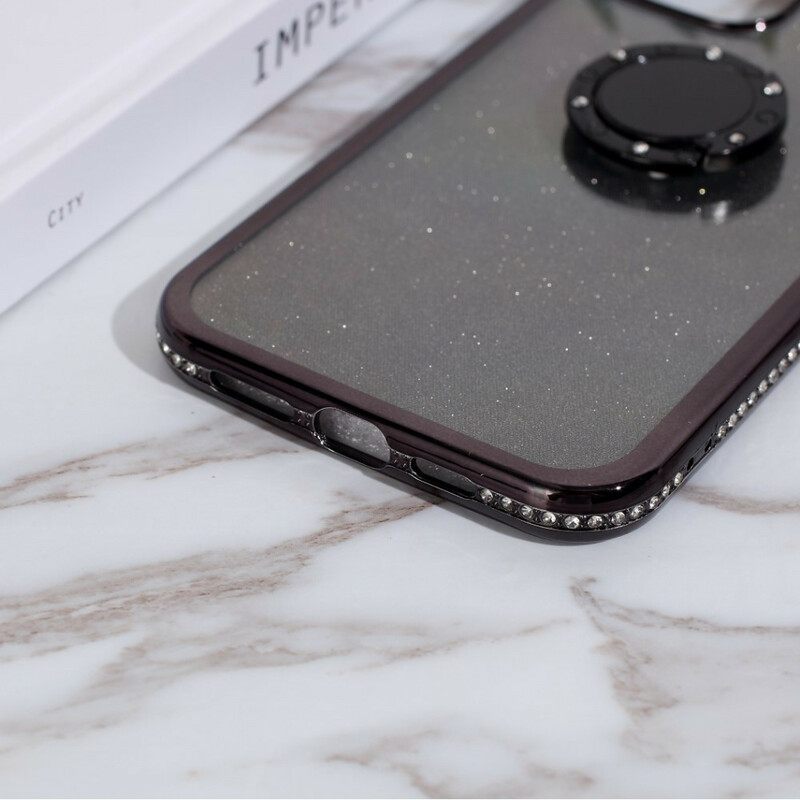 θηκη κινητου iPhone 12 Mini Δαχτυλίδι Με Πούλιες Και Διαμάντια