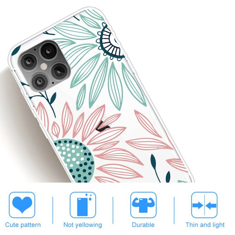 θηκη κινητου iPhone 12 Mini Διαφανές Ένα Λουλούδι