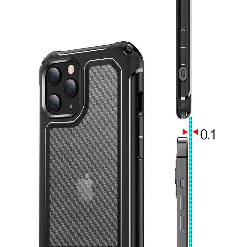 θηκη κινητου iPhone 12 Mini Διαφανής Υφή Από Ανθρακονήματα