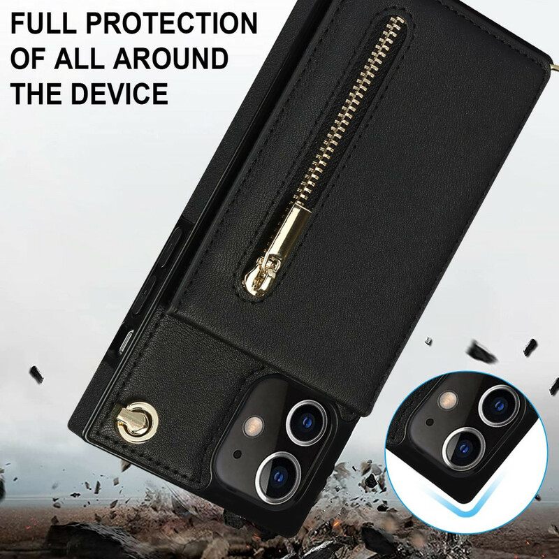 θηκη κινητου iPhone 12 Mini Λουράκι Ώμου Θήκη Κάρτας