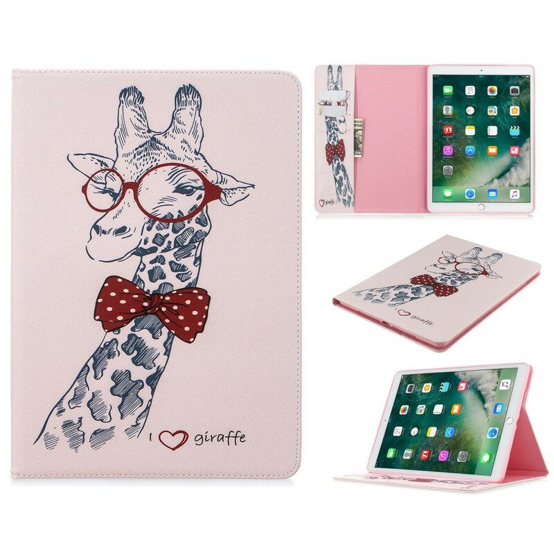 Θήκη Flip iPad 10.2" (2020) (2019) / Air 10.5" / Pro 10.5" Έξυπνη Καμηλοπάρδαλη