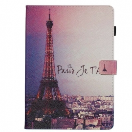 Θήκη Flip iPad 10.2" (2020) (2019) / Air 10.5" / Pro 10.5" Παρίσι Σ' Αγαπώ