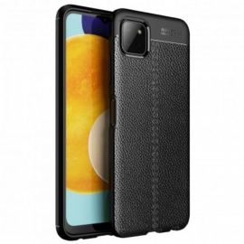 θηκη κινητου Samsung Galaxy A22 5G Δερμάτινο Εφέ Litchi Διπλής Γραμμής