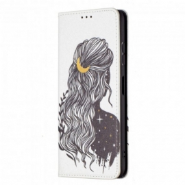 θηκη κινητου Samsung Galaxy A22 5G Θήκη Flip Όμορφα Μαλλιά