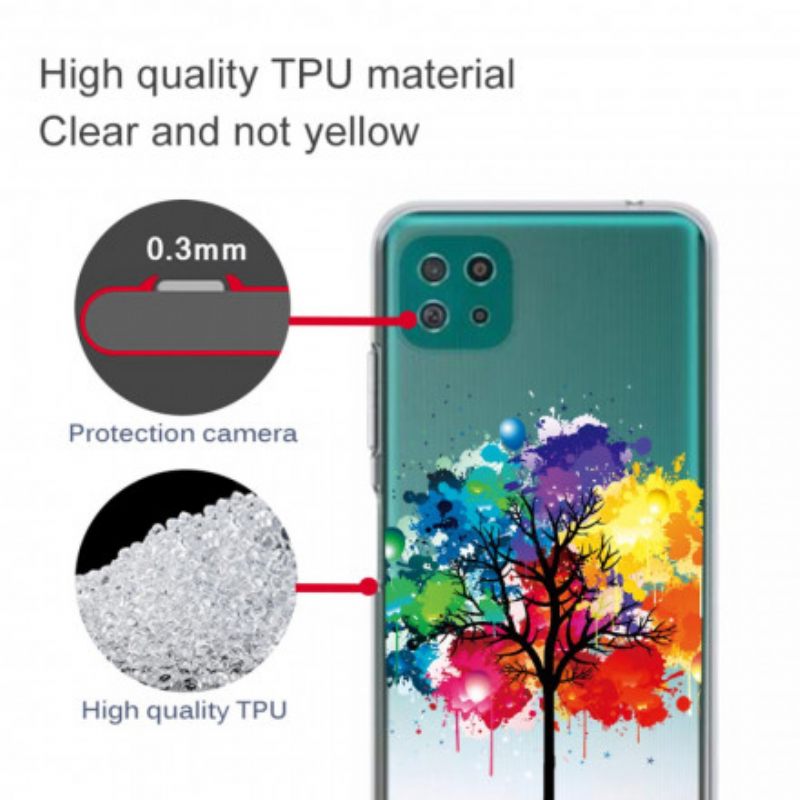θηκη κινητου Samsung Galaxy A22 5G Χωρίς Ραφή Δέντρο Ακουαρέλας