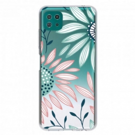 Θήκη Samsung Galaxy A22 5G Διαφανές Ένα Λουλούδι