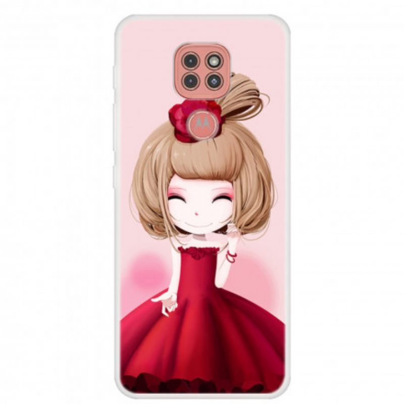 Θήκη Moto G9 Play Manga Lady