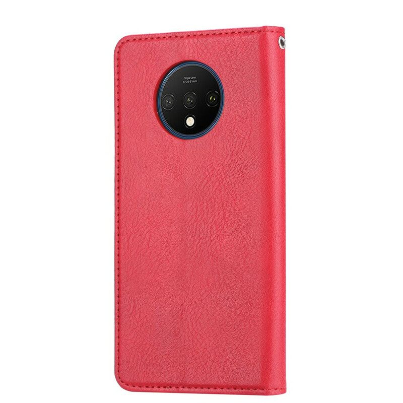 θηκη κινητου OnePlus 7T Θήκη Flip Θήκη Κάρτας Από Συνθετικό Δέρμα