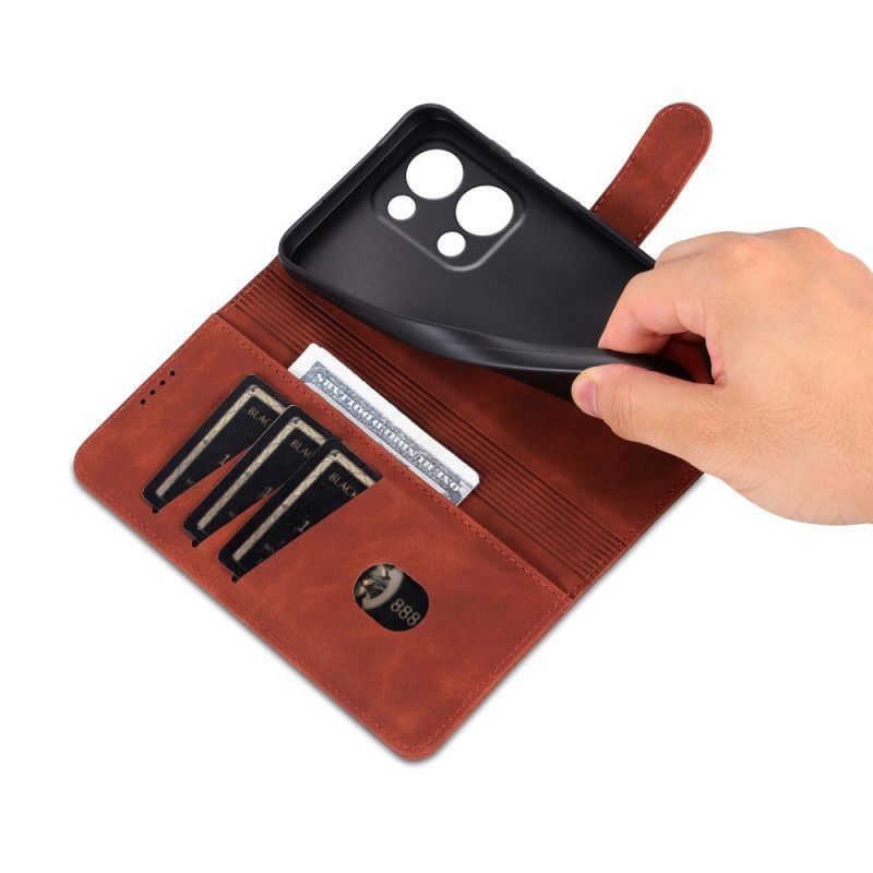 Δερματινη Θηκη Oppo Reno 13 5g Δερμάτινο Εφέ Azns Σιλικόνης