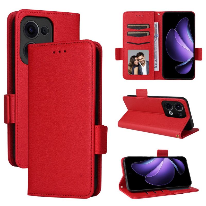 Δερματινη Θηκη Oppo Reno 13 5g Λουράκι Από Τεχνητό Δέρμα Λίτσι