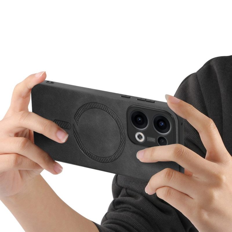 Κάλυμμα Oppo Reno 13 5g Δερμάτινο Εφέ Συμβατό Με Magsafe Σιλικόνης