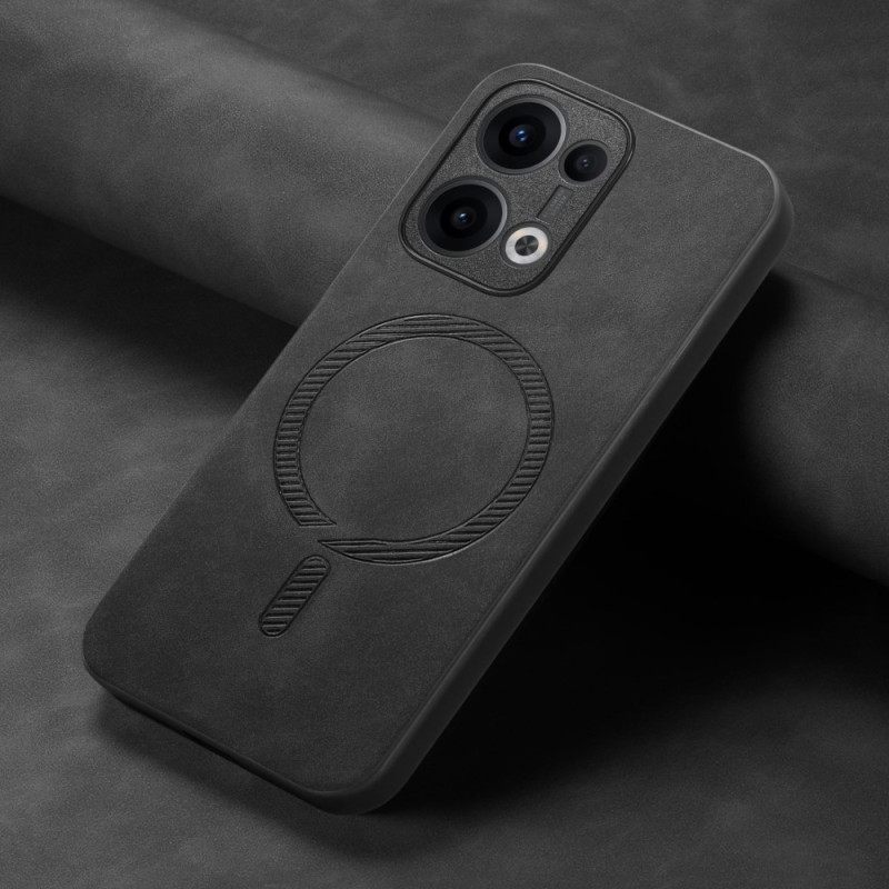 Κάλυμμα Oppo Reno 13 5g Δερμάτινο Εφέ Συμβατό Με Magsafe Σιλικόνης