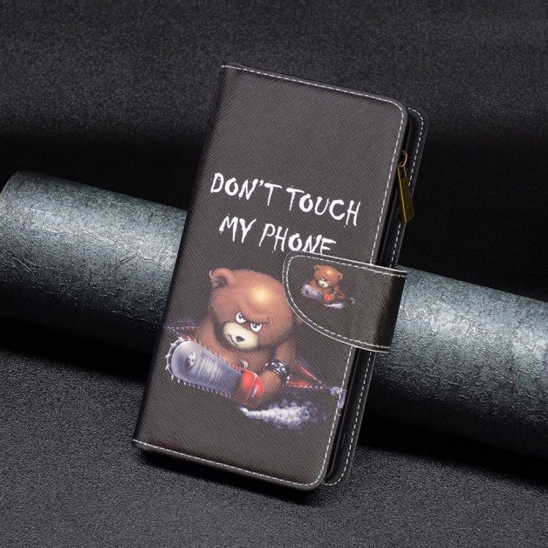 Κάλυμμα Xiaomi 13 Επικίνδυνη Αρκούδα Με Τσέπη Με Φερμουάρ