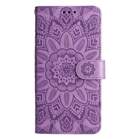 Θήκη Flip Xiaomi 13 Mandala Sun Με Κορδόνι