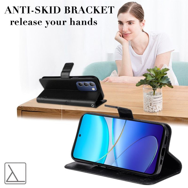 Δερματινη Θηκη Vivo V40 Se 5g Δέντρο Και Γάτα