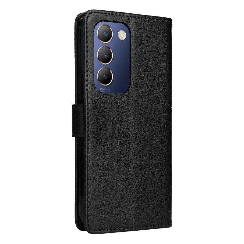 Δερματινη Θηκη Vivo V40 Se 5g Δέντρο Και Γάτα