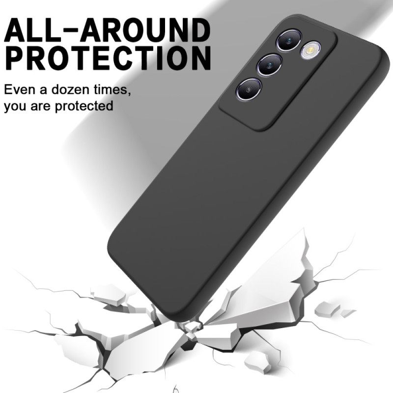 Κάλυμμα Vivo V40 Se 5g Υγρή Σιλικόνη Με Λουράκι Σιλικόνης