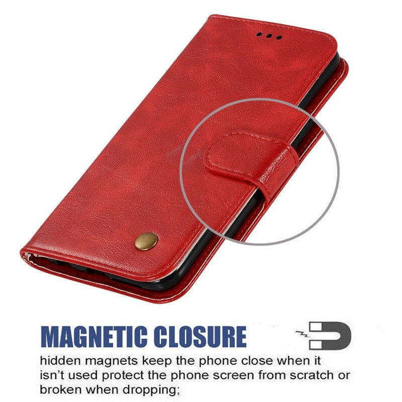 Κάλυμμα Huawei Y6 2019 / Honor 8A με κορδονι Vintage Δερμάτινο Λουράκι