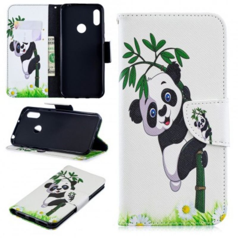 Κάλυμμα Huawei Y6 2019 / Honor 8A Panda On Bamboo