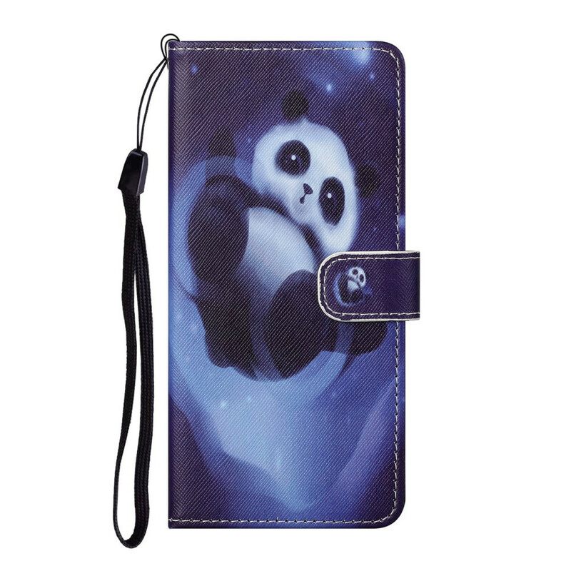 δερματινη θηκη OnePlus Nord CE 5G με κορδονι Panda Space Strap